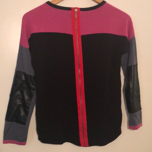 Girls Color block Hi Low Sweater - Picture 3 of 4